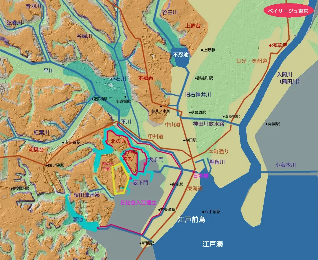 大江戸形成 第1段階