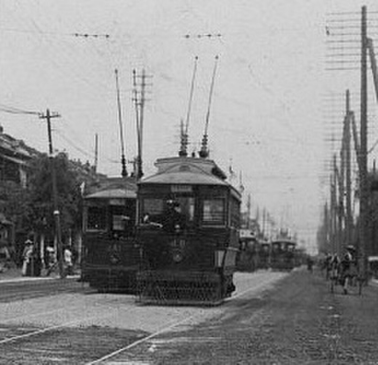 1905年頃の東京の路面電車