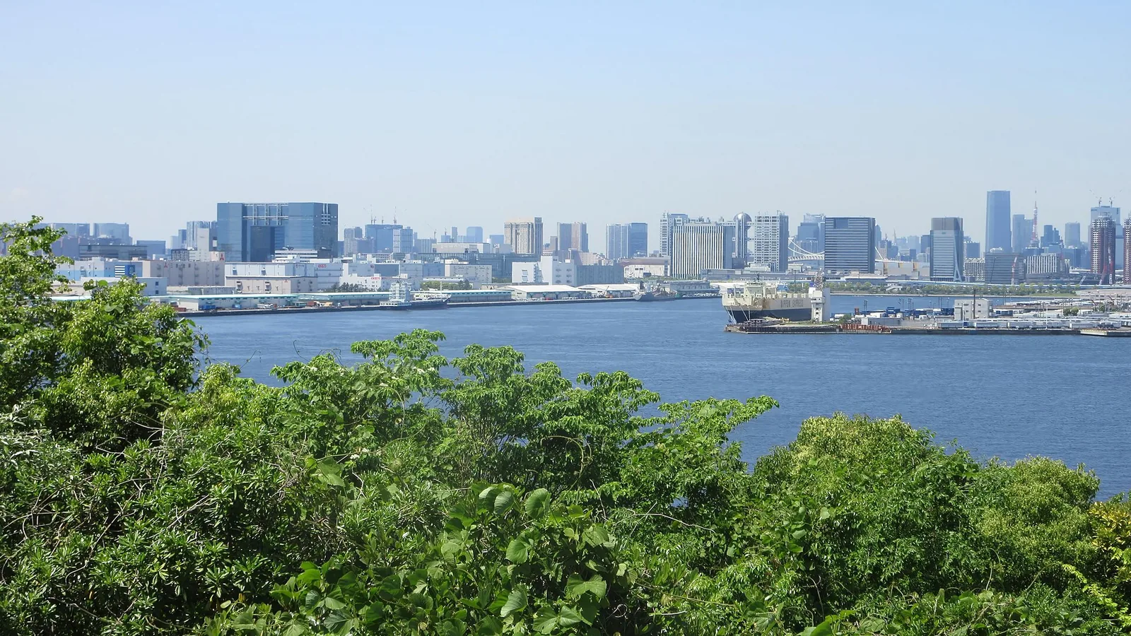 展望台からお台場方面を望む。2024年5月