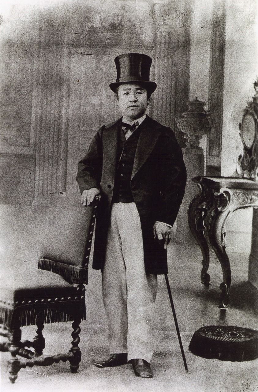 1867年頃の若い渋沢栄一